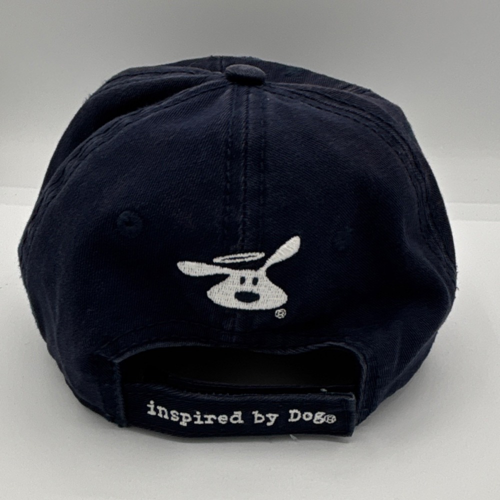 Dog Is Good Adjustable Baseball Cap Navy Blue Men Dog Never Walk Alone - Picture 4 of 7